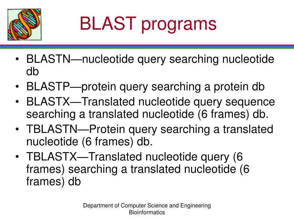 PPT CS 6990 Bioinformatics BLAST PowerPoint Presentation, free