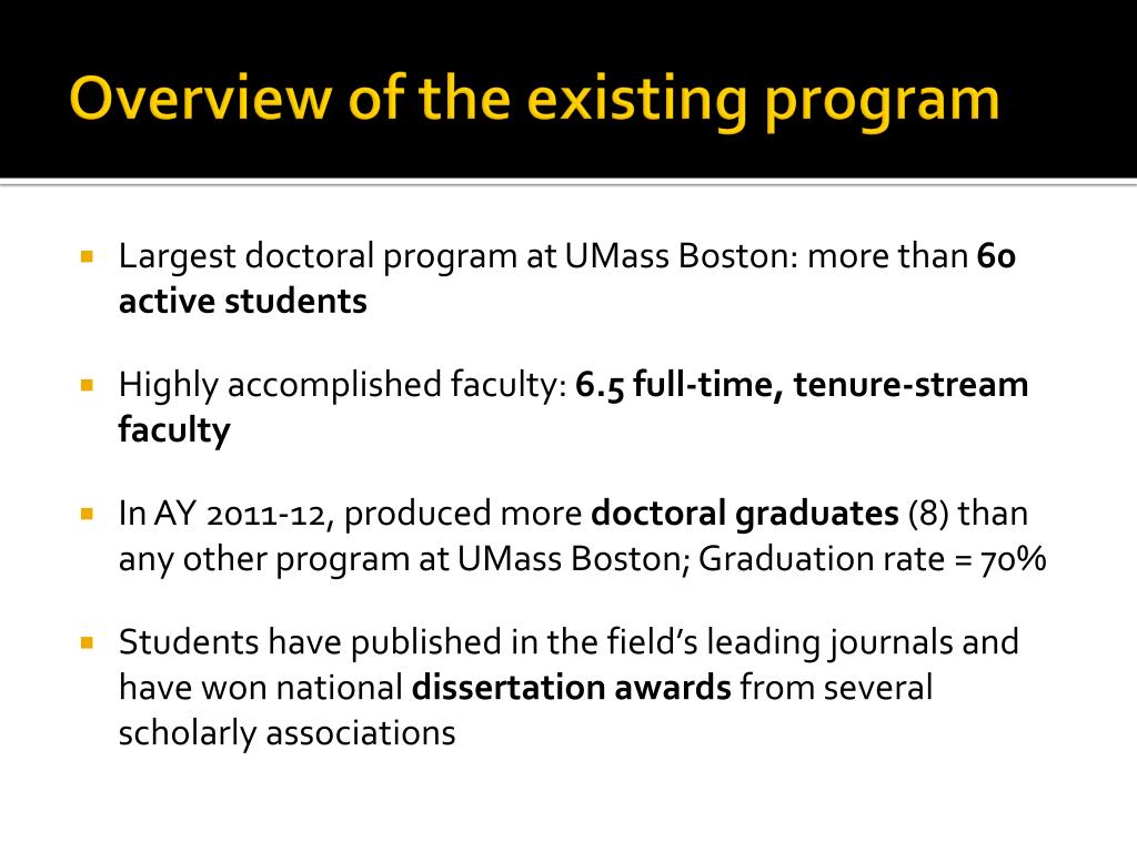 PPT Higher Education Doctoral Program University of Massachusetts