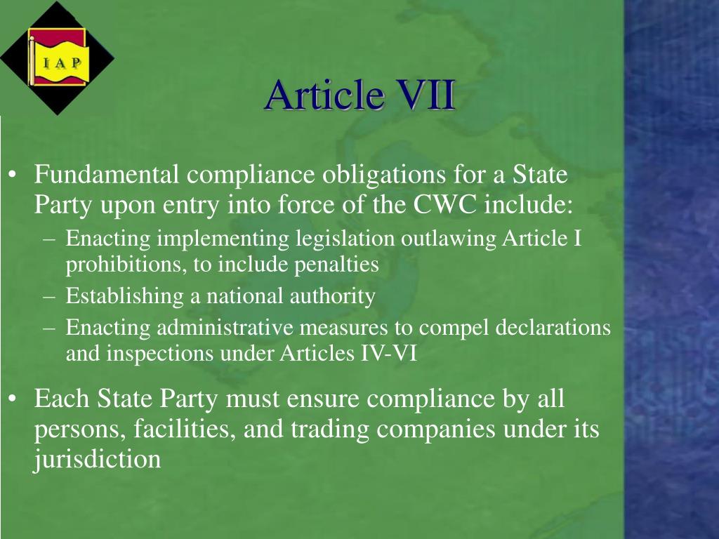 PPT Article VII Assistance PowerPoint Presentation, free download