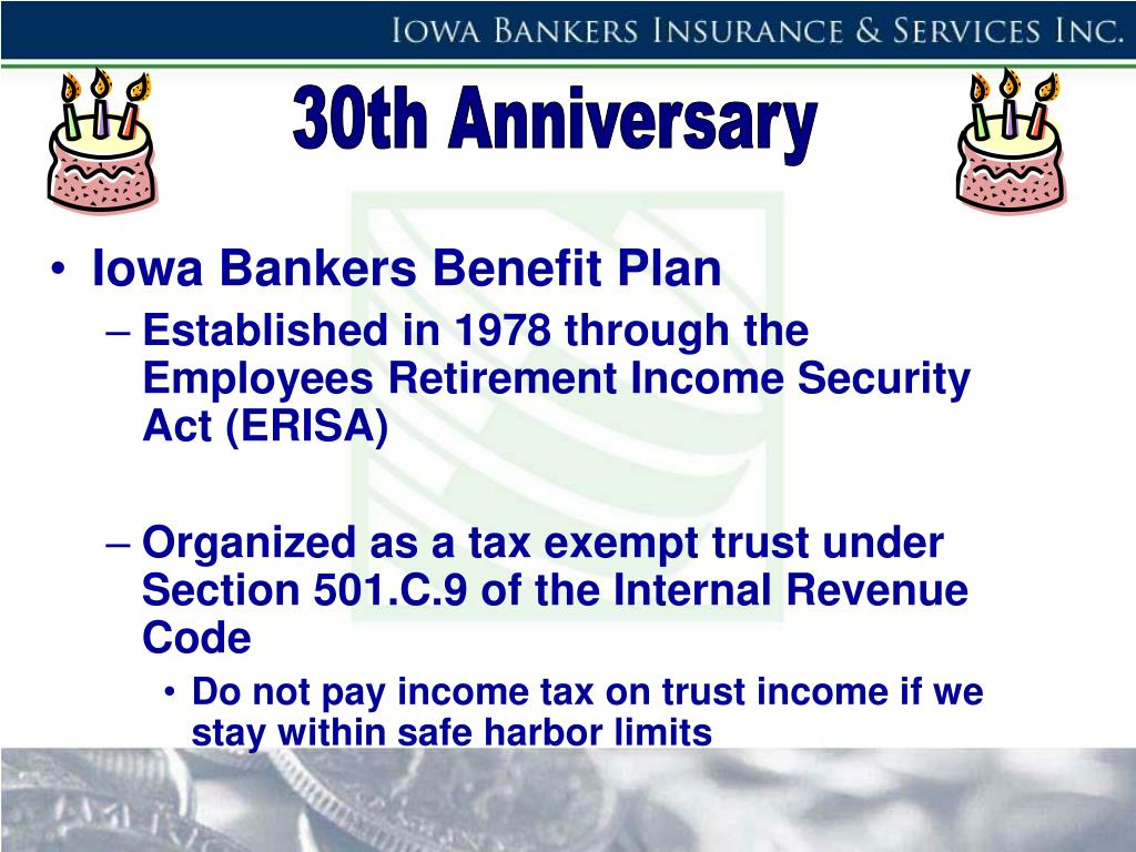 PPT Iowa Bankers Benefit Plan PowerPoint Presentation, free