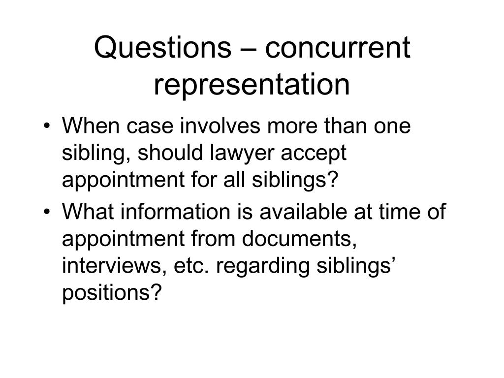 PPT Conflicts Analysis for Children’s Attorneys in Dependency Cases