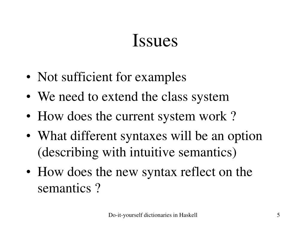 PPT Doityourself dictionaries in Haskell PowerPoint Presentation