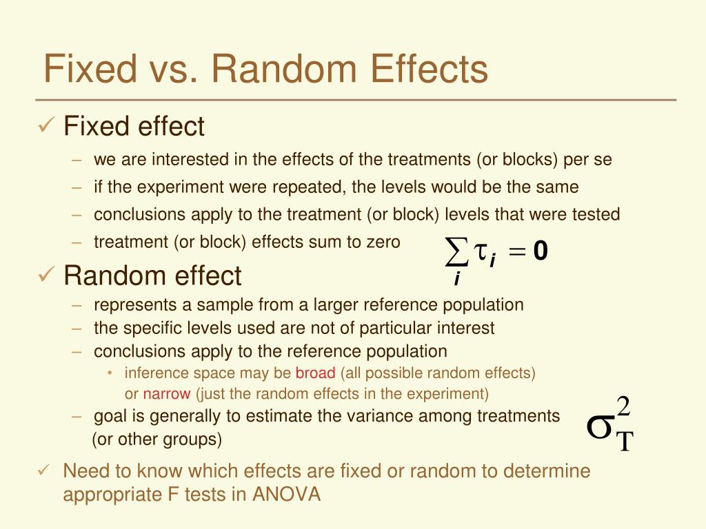 PPT Fixed vs. Random Effects PowerPoint Presentation, free download