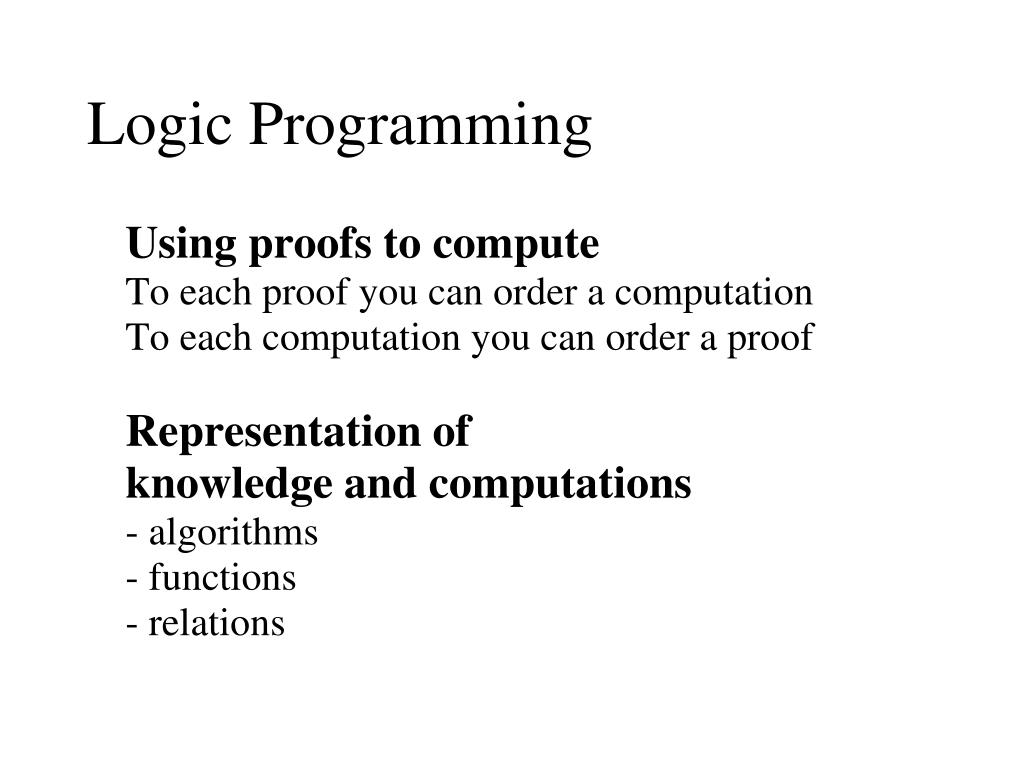 PPT The Course Logic Programming ID2213 PowerPoint Presentation, free