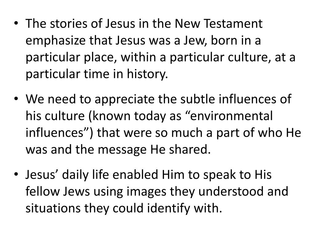 PPT Chapter 4 Daily Life in Jesus Time Culture & Religion PowerPoint Presentation ID2987935