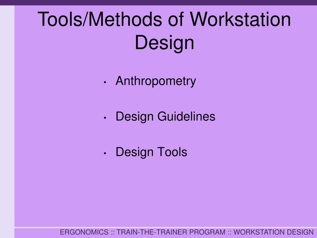 PPT Workstation Design PowerPoint Presentation, free download ID