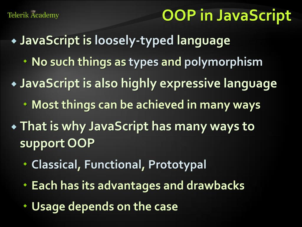 PPT JavaScript OOP PowerPoint Presentation, free download ID2989548