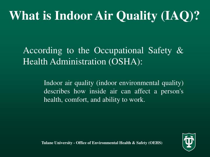 PPT Indoor Air Quality Awareness PowerPoint Presentation ID2990524
