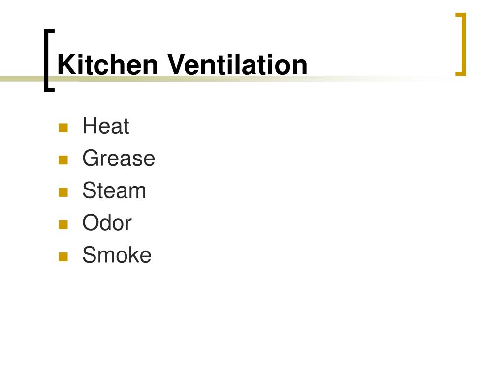 PPT Kitchen Ventilation PowerPoint Presentation, free download ID