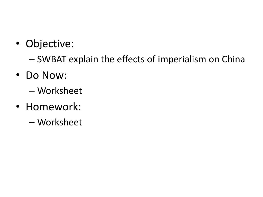 PPT Lesson 16 EQ What were the effects of imperialism on China