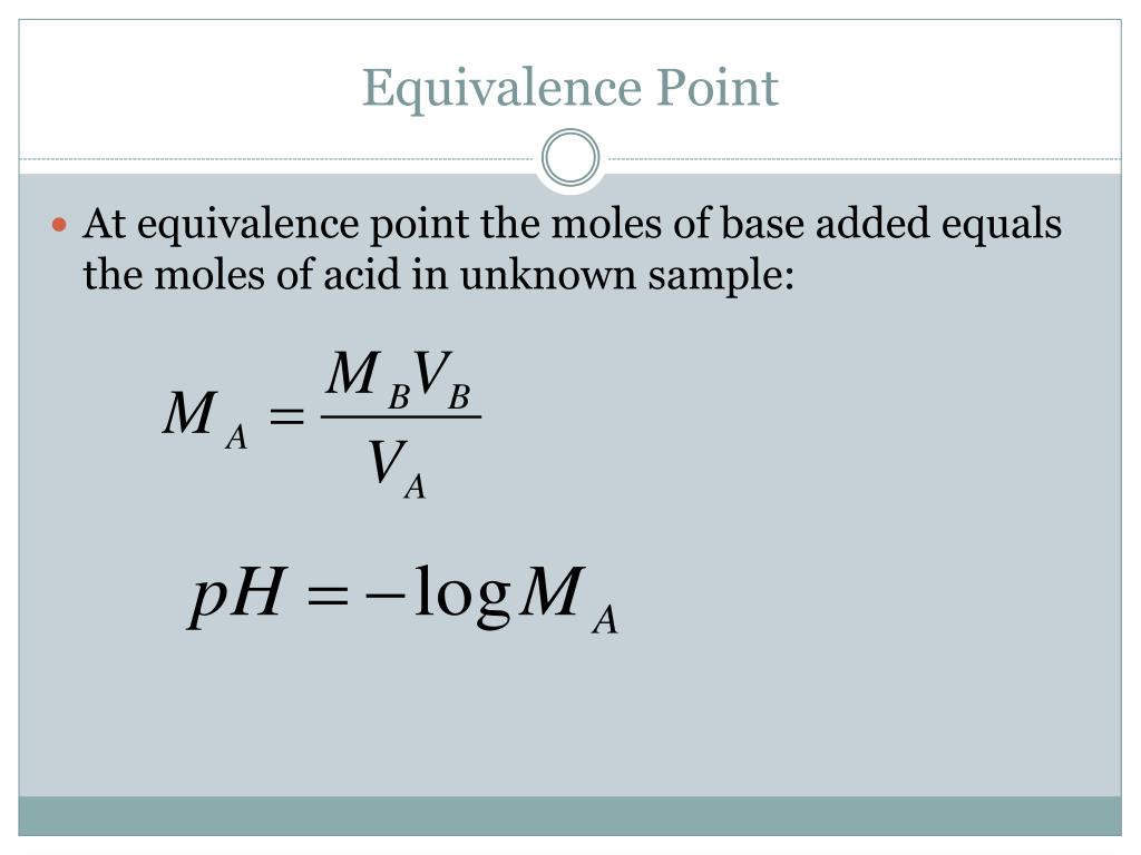 PPT Determination of the Dissociation Constant of a Weak Acid