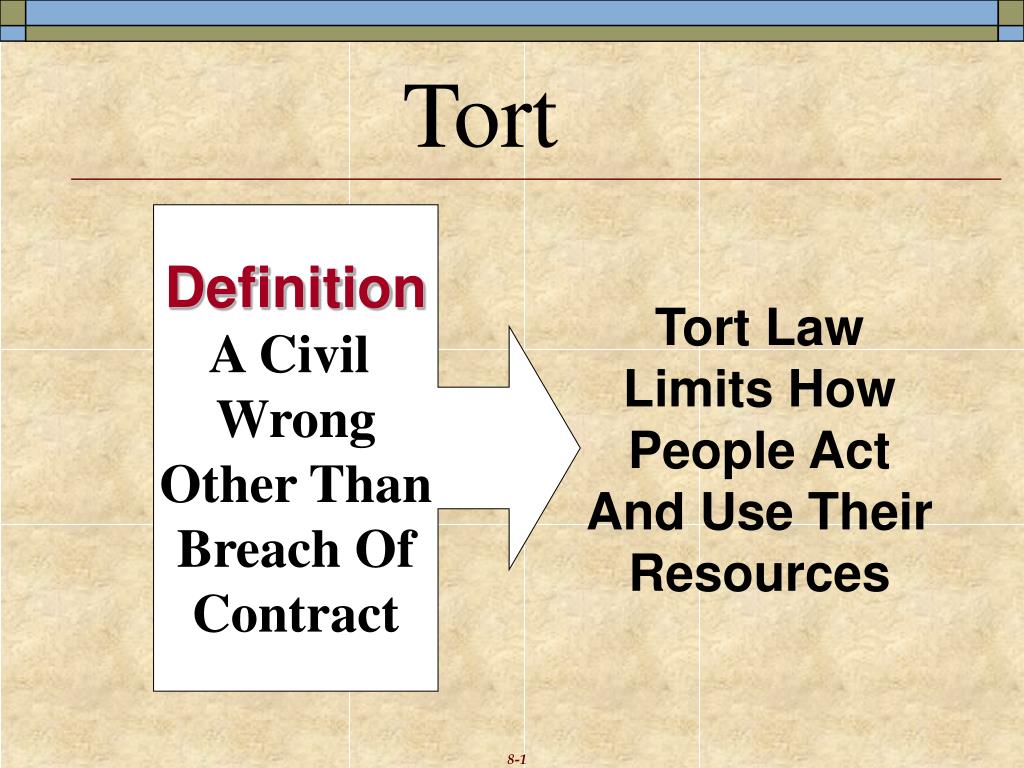 PPT Tort PowerPoint Presentation, free download ID2994985