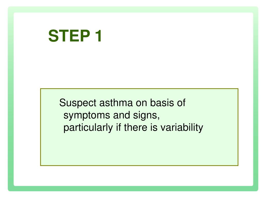 PPT CHRONIC ASTHMA GUIDELINES IN ADOLESCENTS & ADULTS 2007 PowerPoint Presentation ID2995311