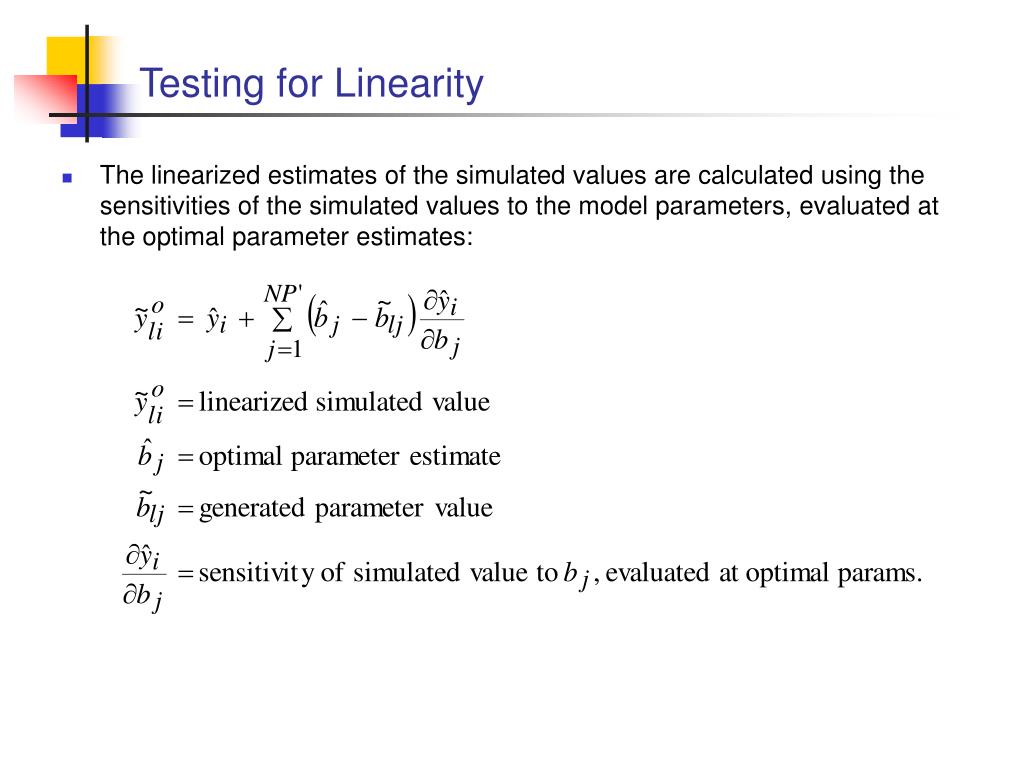 PPT 9. Testing Model Linearity PowerPoint Presentation, free download