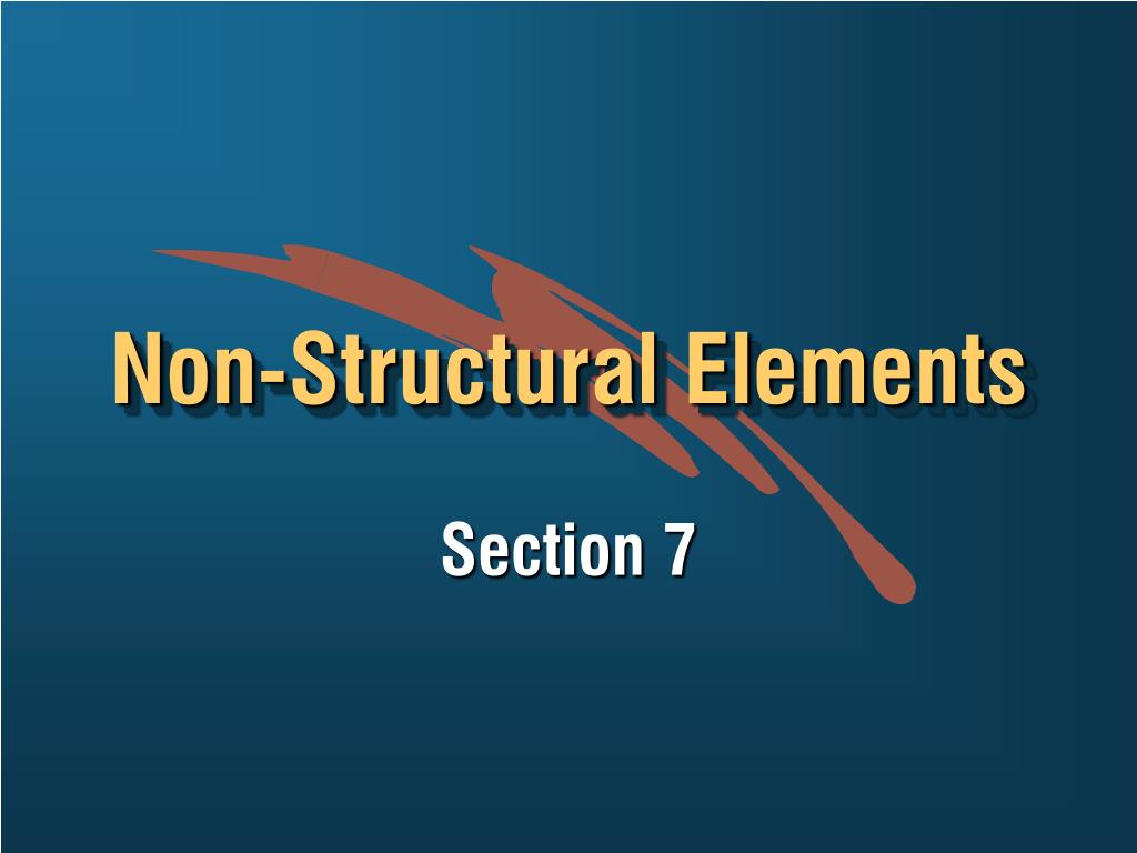 PPT NonStructural Elements PowerPoint Presentation, free download