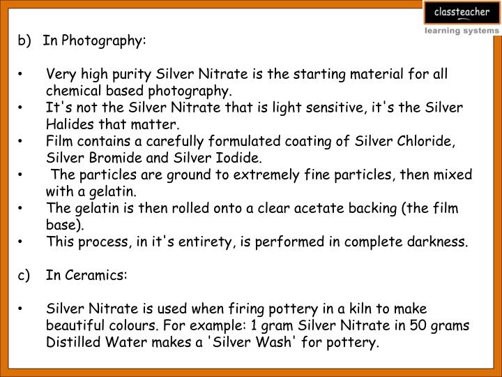 PPT Preparation of silver nitrate and its uses PowerPoint