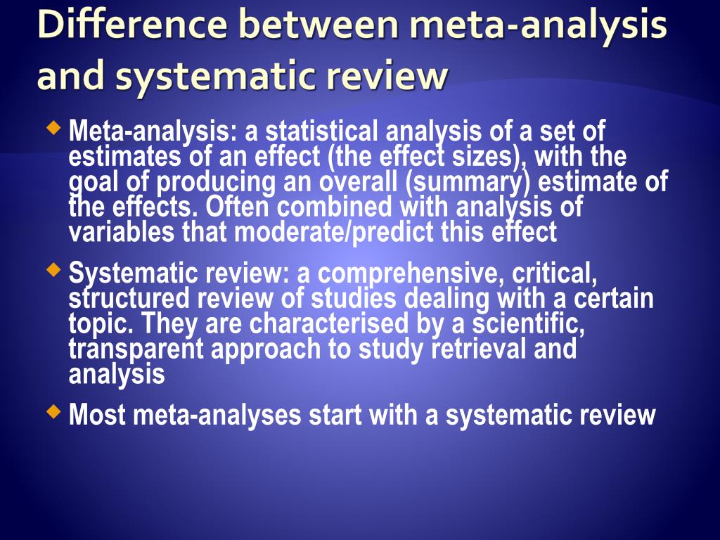 PPT Metaanalysis PowerPoint Presentation, free download ID3005877