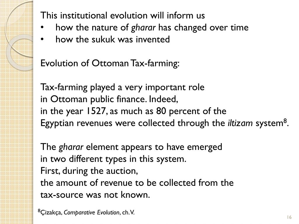 PPT GHARAR IN PUBLIC FINANCE AND THE ORIGINS OF SUKUK 15001800
