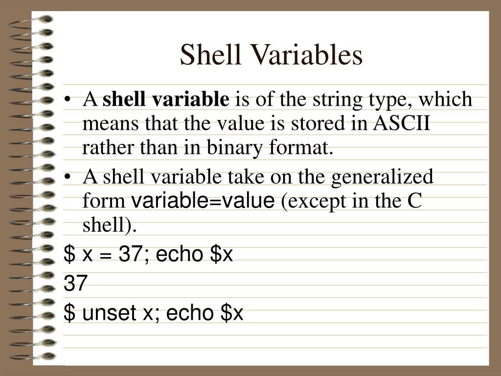 PPT CS 497C Introduction to UNIX Lecture 22 The Shell PowerPoint