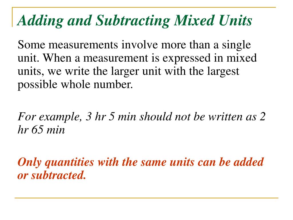PPT Chapter 10 Measurements and Units PowerPoint Presentation, free