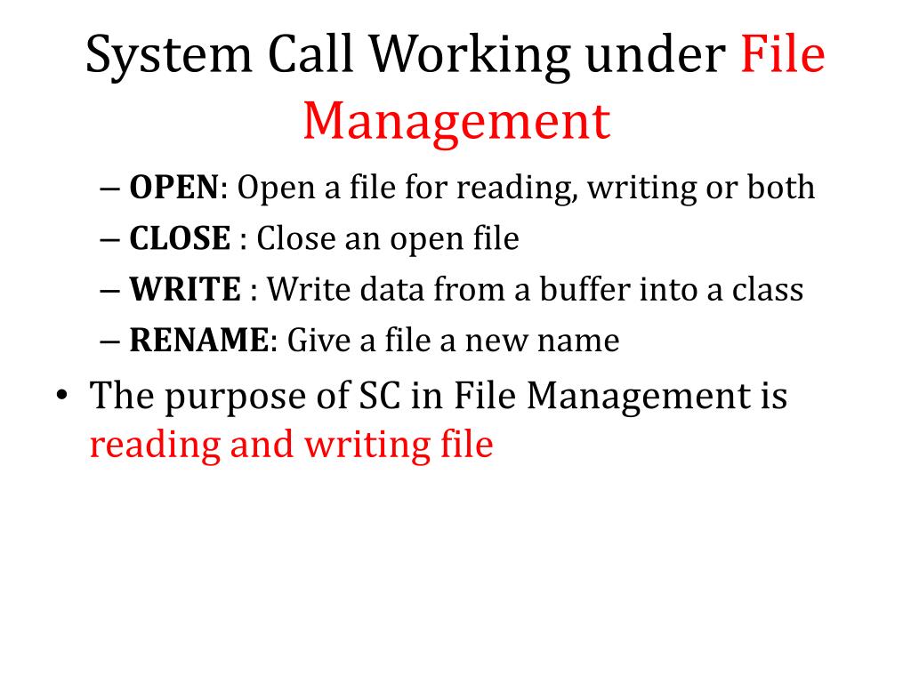 PPT 1.3 System Call PowerPoint Presentation, free download ID3011021
