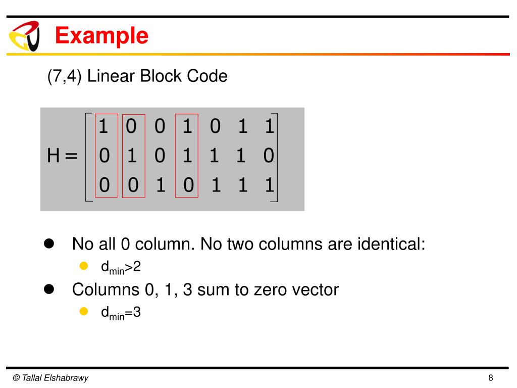 PPT II. Linear Block Codes PowerPoint Presentation, free download