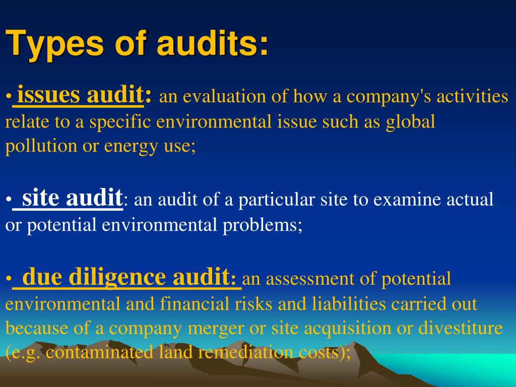 PPT Environmental auditing PowerPoint Presentation, free download