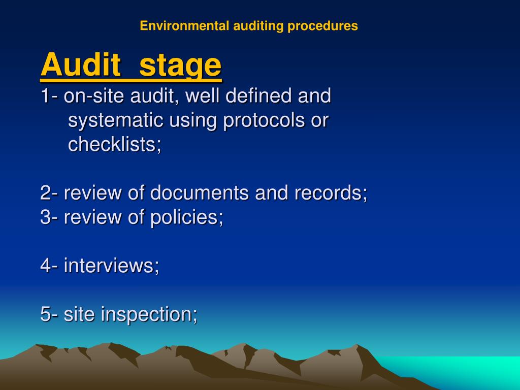 PPT Environmental auditing PowerPoint Presentation, free download