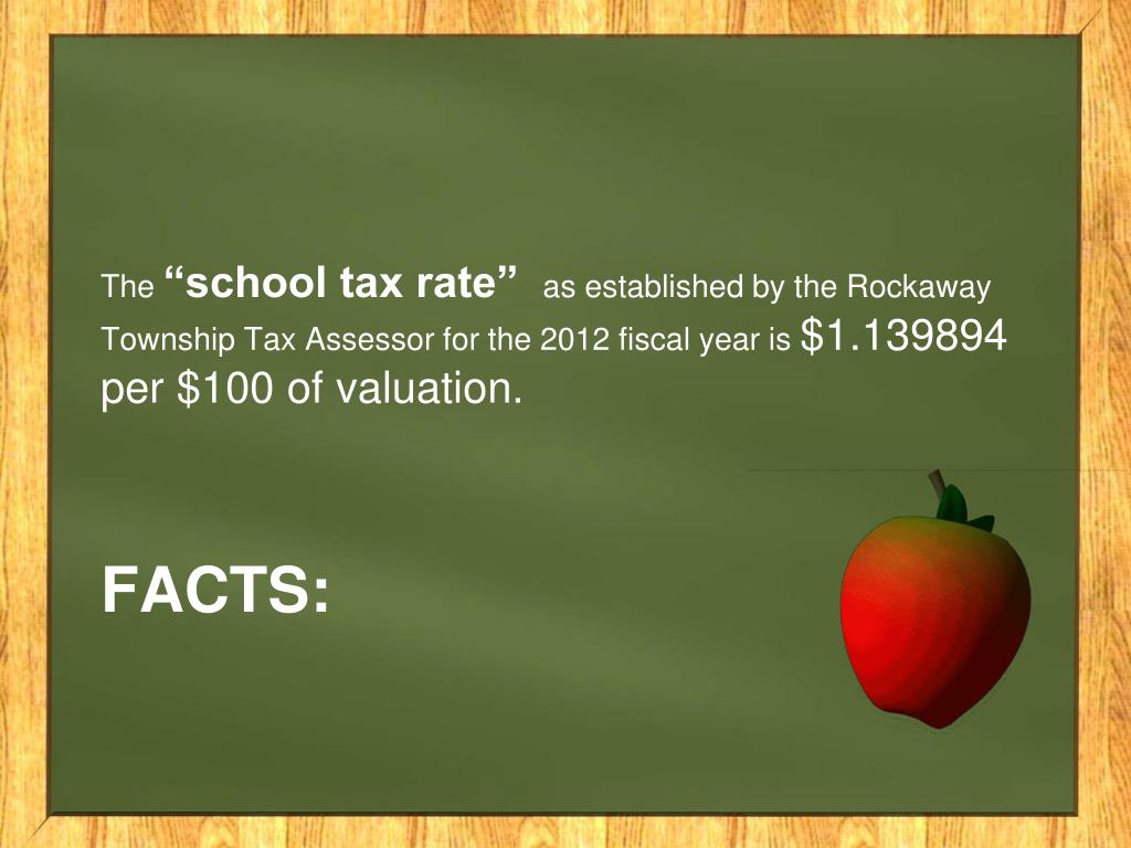 PPT School Tax Presentation PowerPoint Presentation, free download