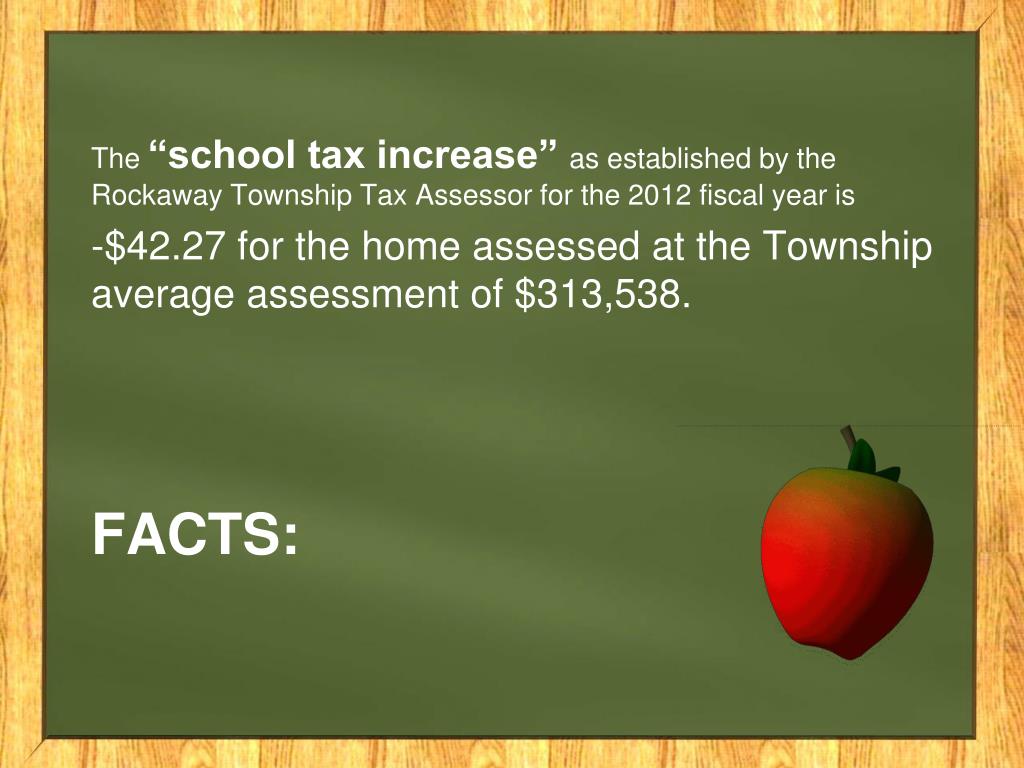 PPT School Tax Presentation PowerPoint Presentation, free download