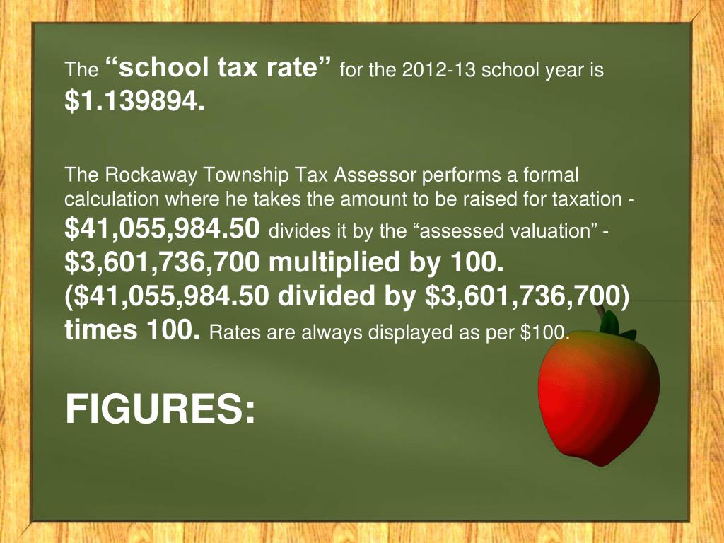 PPT School Tax Presentation PowerPoint Presentation, free download