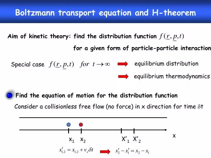 PPT Boltzmann transport equation and Htheorem PowerPoint