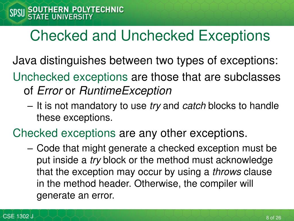 PPT Lecture 10 Exceptions PowerPoint Presentation, free download ID