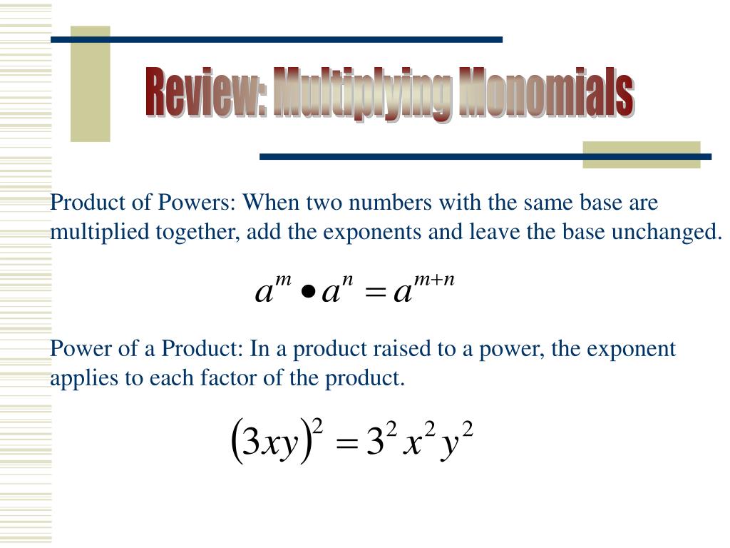 PPT - Dividing Monomials PowerPoint Presentation, free download - ID