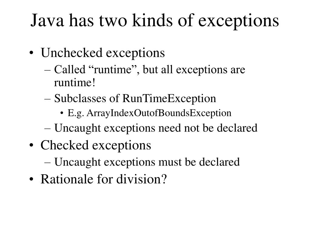 PPT Exceptions PowerPoint Presentation, free download ID3014380