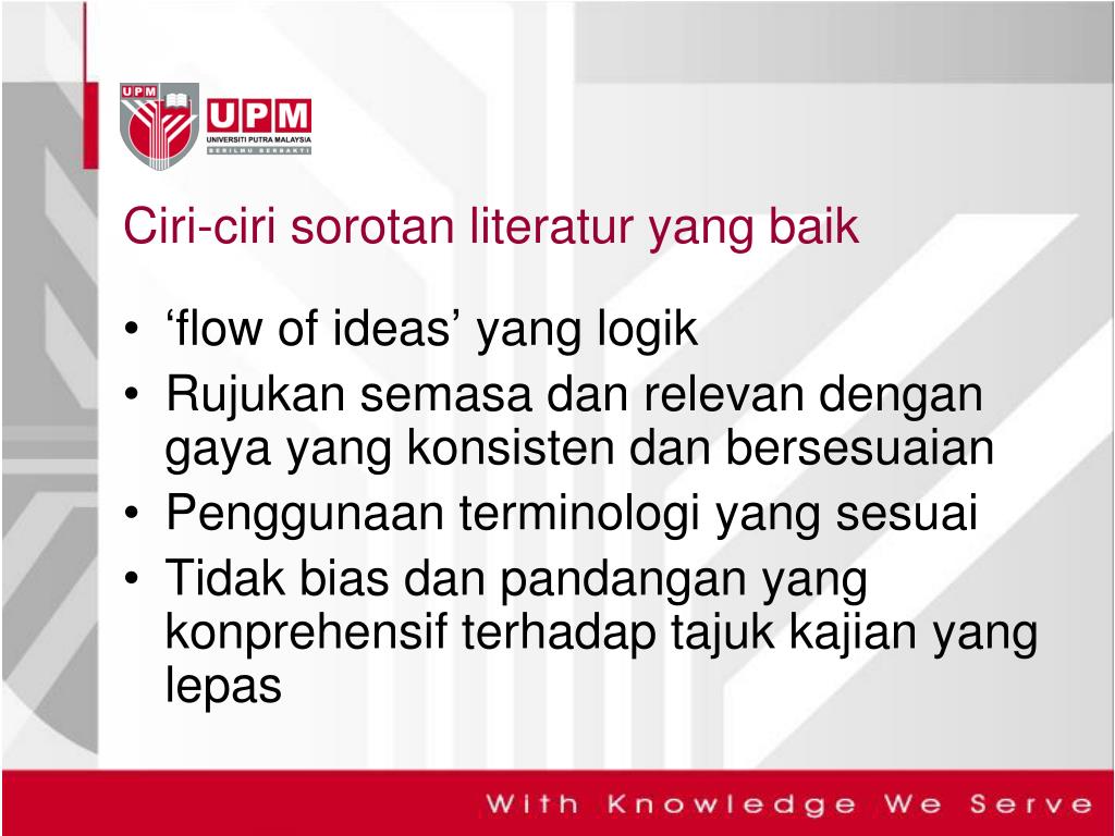 Contoh Sorotan Literatur Yang Baik