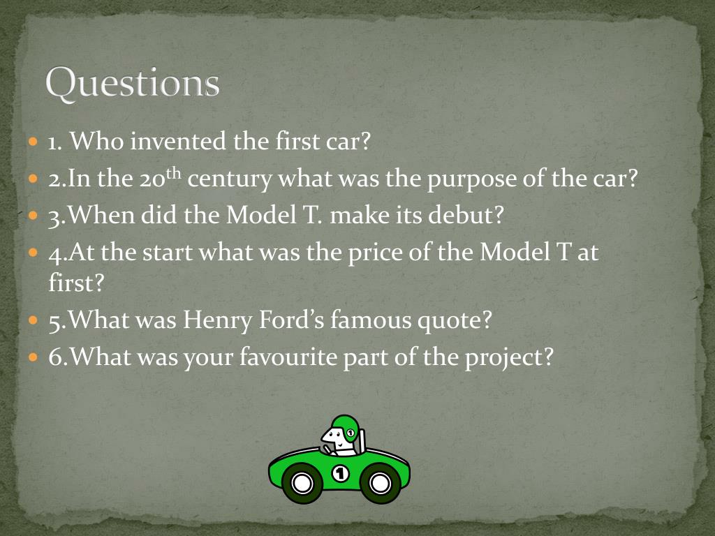 PPT The History of Cars PowerPoint Presentation, free download ID