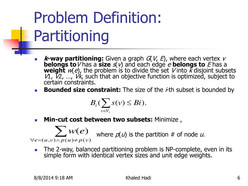 PPT A Fundamental Bipartition Algorithm of KernighanLin PowerPoint