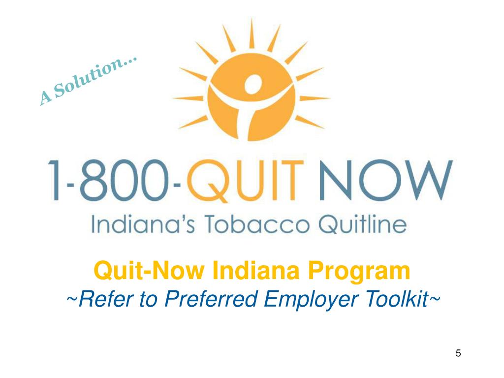 PPT Indiana Tobacco QuitLine & TPC Preferred Provider Network PowerPoint Presentation ID3023265