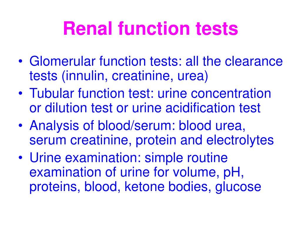 PPT Kidney function test PowerPoint Presentation, free download ID
