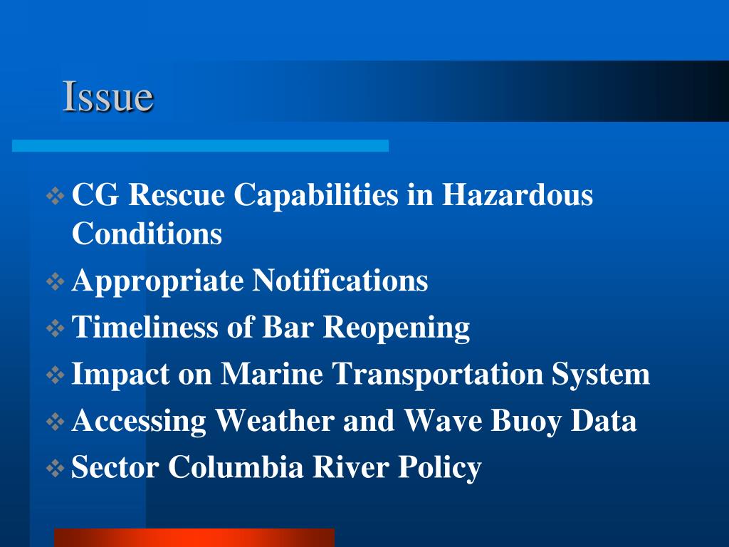 PPT Columbia River Bar Closures PowerPoint Presentation, free