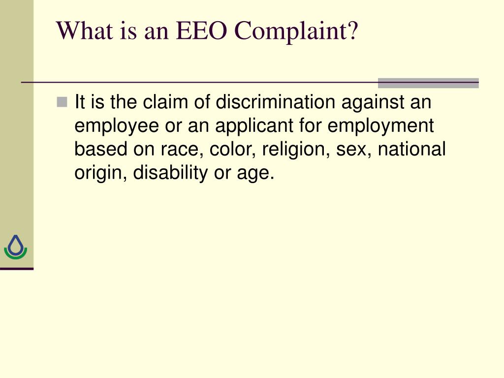 PPT Equal Employment Opportunity Complaint (EEOC) Procedure