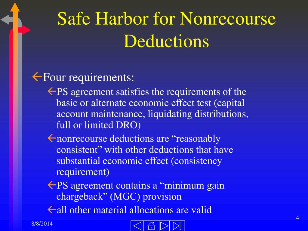PPT Partnership Allocations Nonrecourse Deductions and Liabilities