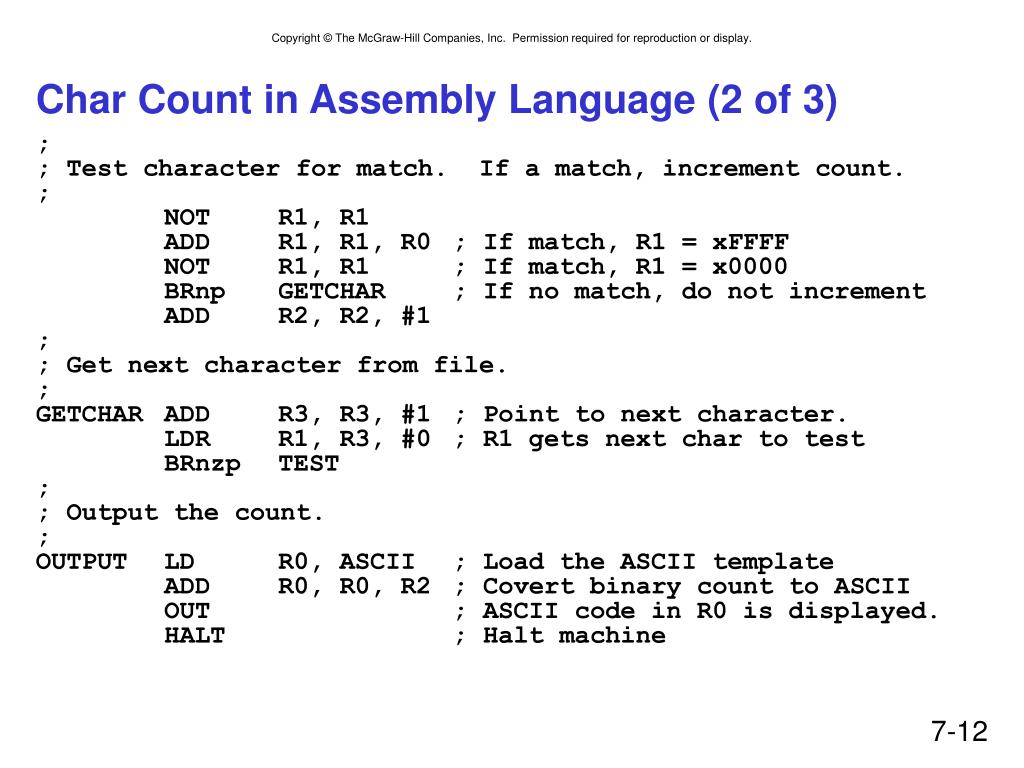PPT Chapter 7 Assembly Language PowerPoint Presentation, free