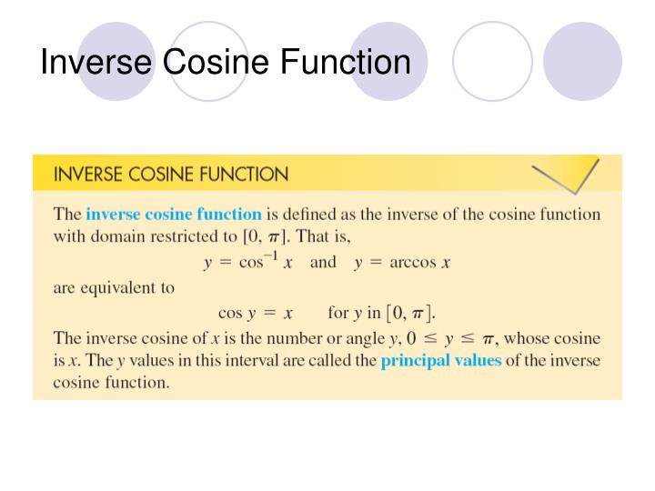 PPT Chapter 5 Inverse Trigonometric Functions; Trigonometric