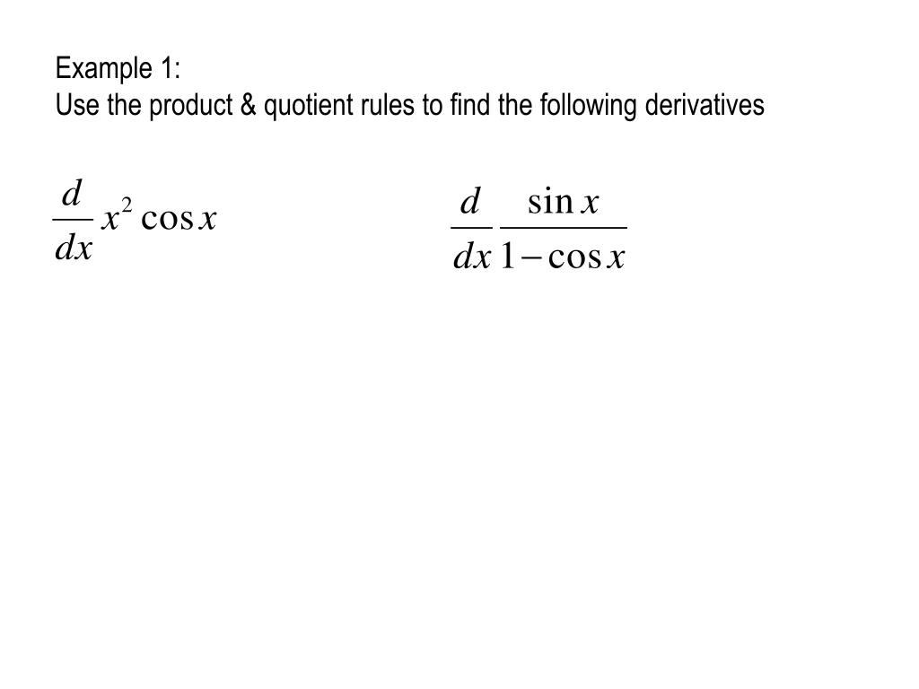 PPT 3.5 Derivatives of Trigonometric Functions PowerPoint