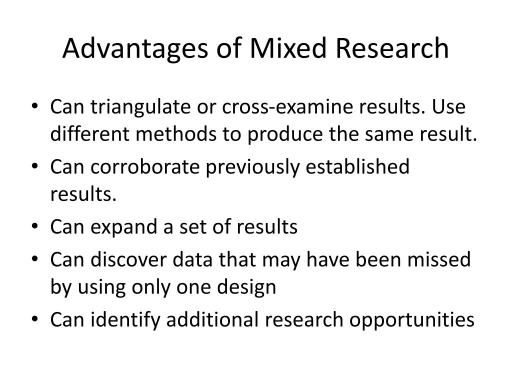 PPT Mixed Research PowerPoint Presentation, free download ID3028396