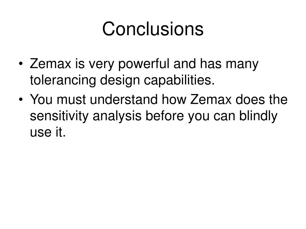 PPT Tolerancing in Zemax PowerPoint Presentation, free download ID