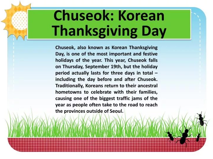 PPT Chuseok Korean Thanksgiving Day PowerPoint Presentation ID