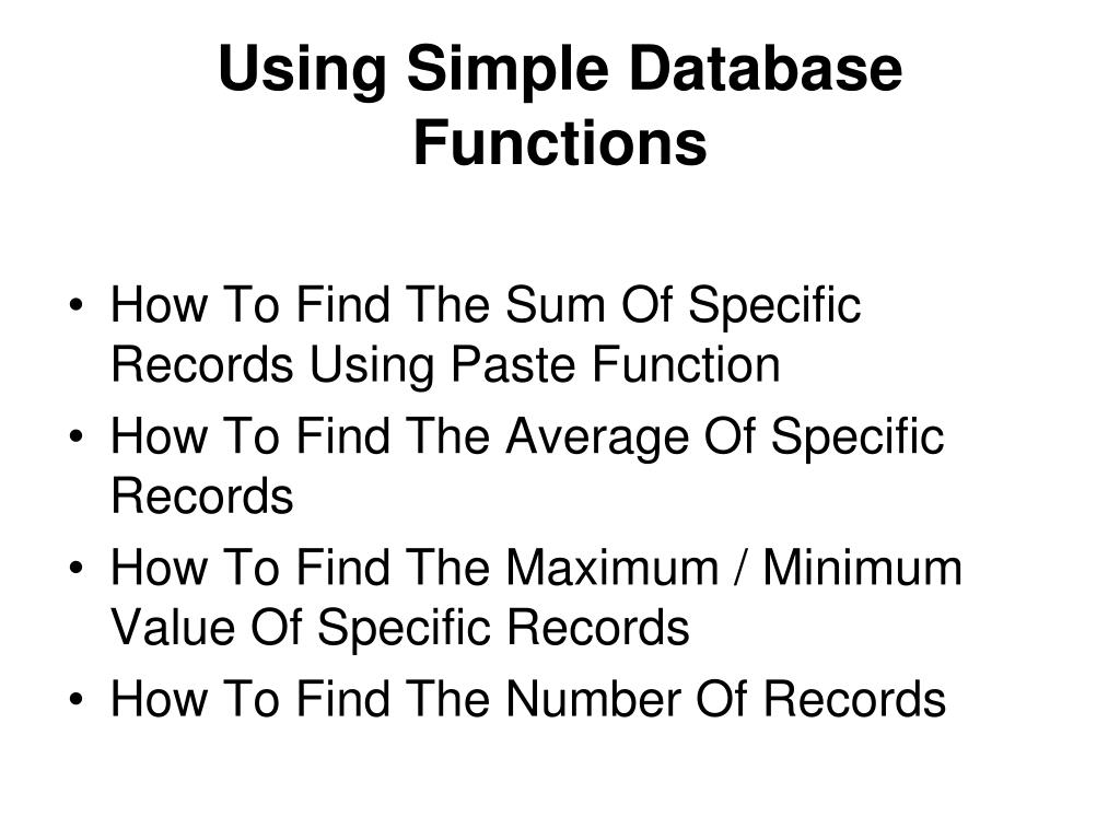 PPT CREATING DATABASE PowerPoint Presentation, free download ID3034839